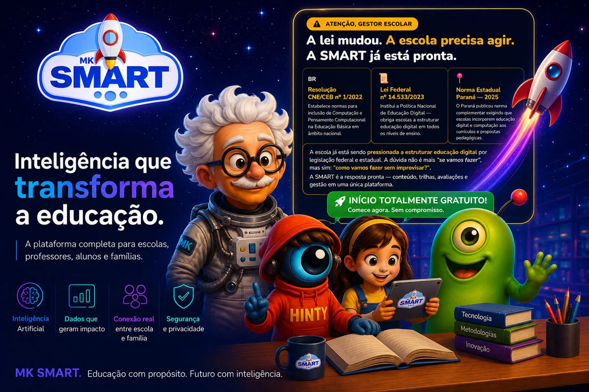 Famílias acompanhando a educação digital da escola